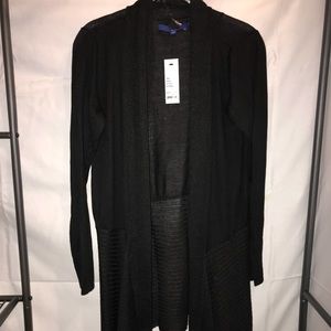 Apt 9 Black Open Front Cardigan Sweater